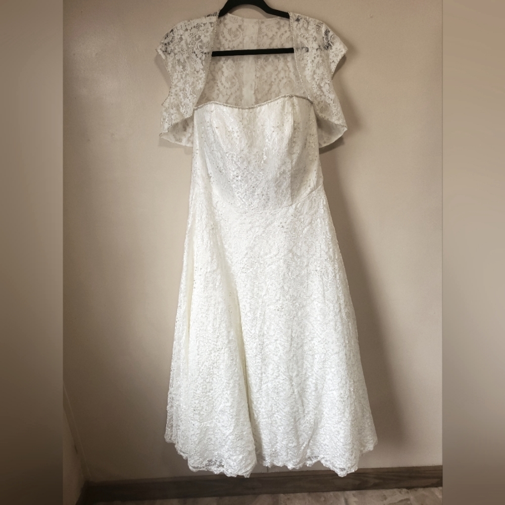 David's Bridal Wedding Dress, Size 16W